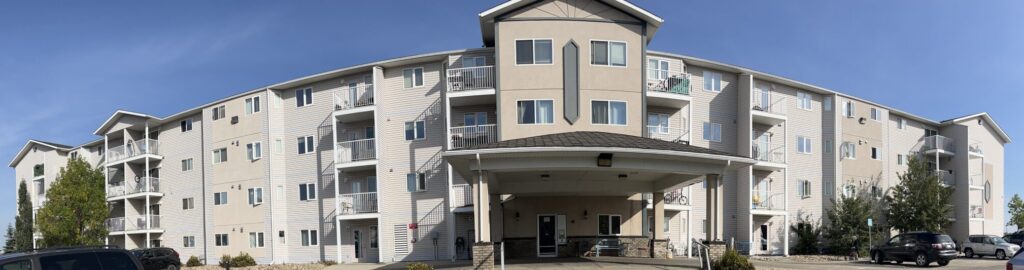 exterior of a multi-storey residential unit